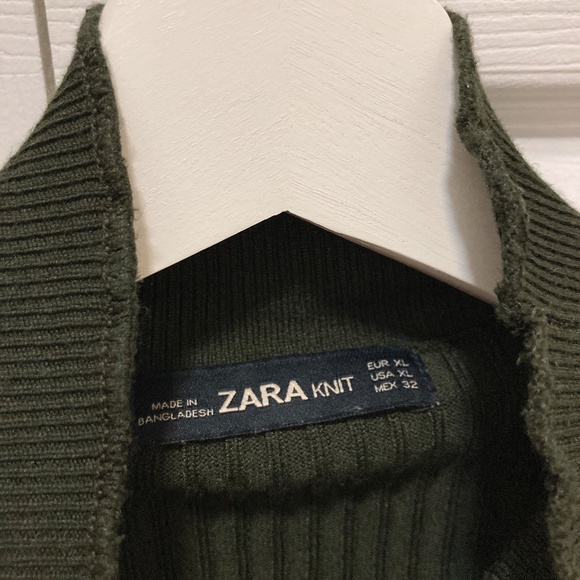 Zara Khaki turtleneck sweater - Picture 5 of 8